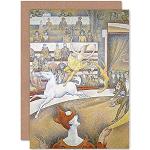 Georges Seurat The Circus - Biglietto d'auguri con busta interna vuota
