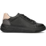 Sneakers larghezza E scontate nere numero 39 di tessuto sintetico con glitter con tacco da 3 cm a 5 cm platform per Donna Geox 