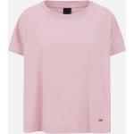 Magliette & T-shirt casual rosa antico taglie comode di cotone sostenibili mezza manica con scollo rotondo per Donna Geox 