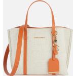 Shopping bags arancioni di tessuto sintetico per Donna Geox 