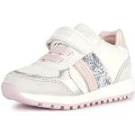 Sneakers larghezza B casual rosa numero 22 in microfibra per bambini Geox 