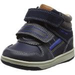 Sneakers larghezza B casual blu navy numero 21 di pelle chiusura velcro con tacco fino a 3 cm con cerniera per bambini Geox Flick 