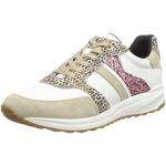 Geox D Airell A, Sneakers Donna, Marrone/Bianco (C