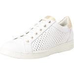 Geox D Jaysen B, Sneakers Donna, Bianco Oro White Gold, 42 EU
