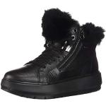 Sneakers larghezza D casual nere numero 36 con stringhe con tacco da 3 cm a 5 cm per Donna Geox Kaula 