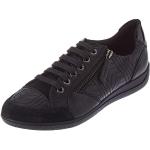 Sneakers larghezza D casual nere numero 35 con cerniera con cerniera per Donna Geox Myria 