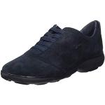 Sneakers stringate larghezza D scontate casual blu navy numero 35 di pelle per Donna Geox Nebula 