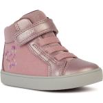 Sneakers larghezza E scontate rosa numero 24 in microfibra traspiranti per bambini Geox 