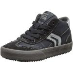 Sneakers stringate larghezza C casual grigie numero 28 con tacco fino a 3 cm per bambini Geox Alonisso 