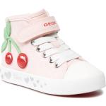 Sneakers invernali larghezza E scontate rosa numero 25 in similpelle impermeabili per bambini Geox Ciak 
