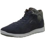 Sneakers alte larghezza D casual blu navy numero 41 per Uomo Geox Xunday 