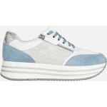 Sneakers larghezza E casual azzurre in mesh per Donna Geox 