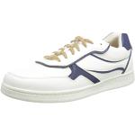 Geox U Warrens A, Sneakers Uomo, Bianco/Blu (White/Navy), 44 EU