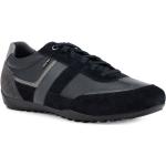 Sneakers larghezza E casual nere numero 40 di pelle per Uomo Geox Wells 