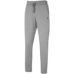 Pantaloni grigi XXL taglie comode in misto cotone con elastico per Uomo 