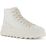 Sneakers alte larghezza EE bianche numero 36 di gomma con stringhe antiscivolo per Donna Gucci 