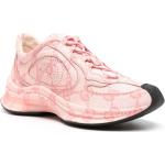Sneakers stringate larghezza A rosa numero 37 di gomma con stringhe per Donna Gucci 