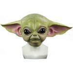 Maschere verdi di latex di Carnevale per Donna Star wars Yoda 