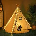 Ghirlanda luminosa per tenda Tipi per bambini, Luci LED per Tenda Bimbi Illuminazione per la Festa di Compleanno Nozze di Natale