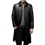 Giacche autunnali casual nere 3 XL taglie comode in velluto per Uomo 