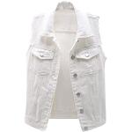 Giubbotti corti bianchi XL taglie comode con glitter per l'estate per Donna Generic 