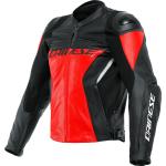 Giacca pelle RACING 4 LEATHER Rosso Lava Nero - DAINESE - AN: 50