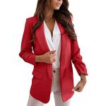 Tailleur elegante rosso M taglia comoda lungo mezza manica con pantalone per Donna Generic 