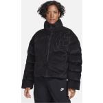 Giacche invernali scontate casual nere XS taglie comode in velluto a coste per Donna Nike Essentials 
