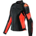 GIACCA RACING 4 PELLE LAVA RED BLACK | DAINESE - Taglia: 48