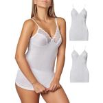 GICIPI Top in filo di scozia donna con forma seno art. 520 (3pz) - 5, Bianco