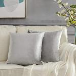 Cuscini grigi 45x45 cm in velluto per divani 