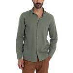 Camicie verdi M con collo francese per Uomo Giosal 