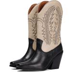 Stivali texani larghezza E scontati marroni numero 36 di pelle sostenibili per Donna Gioseppo 
