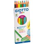 Giotto Mega astuccio 8 maxi pastelloni colorati