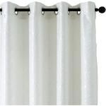 Tende bianche in poliestere lavabili in lavatrice a tema girasole per salotto 