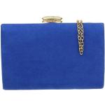 Pochette eleganti blu in similpelle con tracolla per Donna Girly handbags 