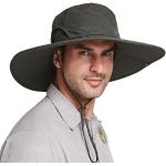 Cappelli 58 verde oliva di nylon traspiranti a pescatore per Uomo 