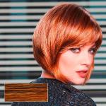 Parrucche rosse per capelli biondi per capelli sintetici con frangia Gisela Mayer 
