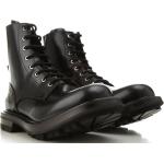 Sneakers stringate larghezza A nere numero 44 di gomma con punta rotonda con cerniera per Uomo Alexander McQueen 