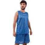 T-shirt scontate azzurre XXS in mesh da basket per Uomo Givova 