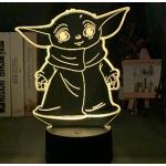 Lampade viola da tavolo a led Star wars Yoda Baby Yoda 