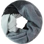 Sciarpe grigio scuro in viscosa per Natale ad anello per Donna Glamexx24 