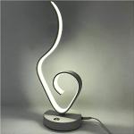 Lampade da tavolo design moderne bianche in metallo 