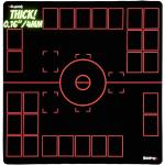 GMC Deluxe 2 Player Black & Red Gaming Mat Compati