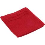 Set asciugamani rosso 30x30 di spugna tinta unita Gözze 