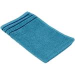 Asciugamani blu 30x50 di spugna sostenibili 4 pezzi da bagno Gözze 