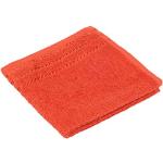 Asciugamani arancioni 30x30 di cotone 4 pezzi da bagno Gözze 
