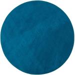 Tappeti rotondi blu in poliestere rotondi diametro 110 cm Gözze 