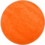 Tappeti rotondi arancioni in poliestere rotondi diametro 110 cm Gözze 