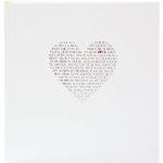 Goldbuch Love Buchalbum Weiß, 30x31cm, 60 Weiße Seiten
